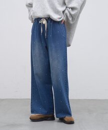 CIAOPANIC TYPY | ∴【3サイズ展開】ビジューイージーデニム(デニムパンツ)