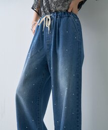 CIAOPANIC TYPY | ∴【3サイズ展開】ビジューイージーデニム(デニムパンツ)