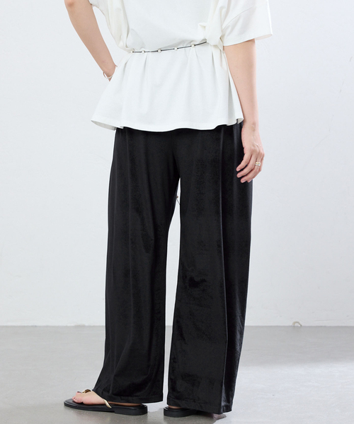 IENA(イエナ)の「シアーベロア パンツ(その他パンツ・レディース・ブラック/ブラウン・36/38)」の22枚目の写真
