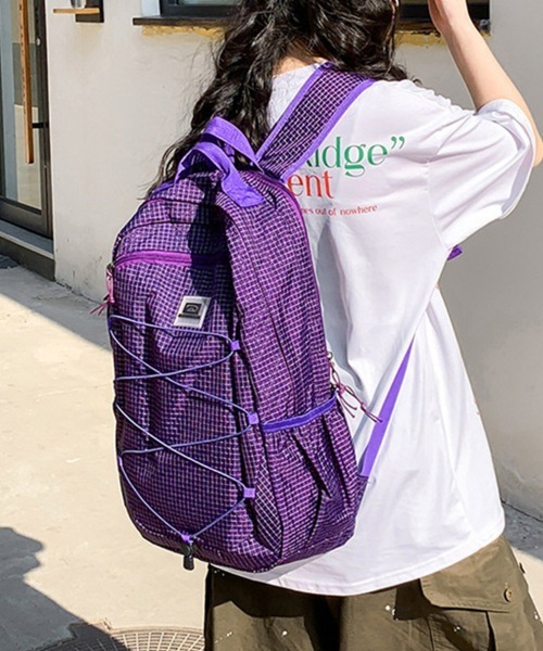 ReRe(リリ)の「リップストップアウトドアバックパック(バックパック/リュック・レディース・パープル/グリーン/ブラック/オレンジ・FREE)」の22枚目の写真