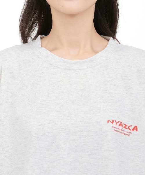 チチカカ(チチカカ)の「おばけニャスカロングTシャツ【ユニセックス】(Tシャツ/カットソー・メンズ・チャコールグレー/オートミール・FREE)」の12枚目の写真
