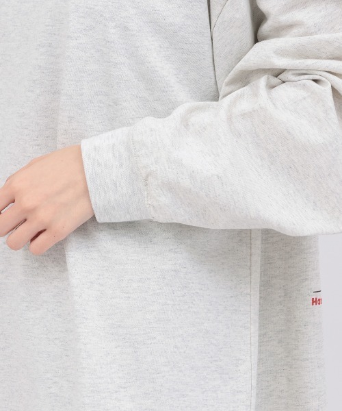 チチカカ(チチカカ)の「おばけニャスカロングTシャツ【ユニセックス】(Tシャツ/カットソー・メンズ・チャコールグレー/オートミール・FREE)」の13枚目の写真