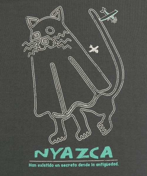 チチカカ(チチカカ)の「おばけニャスカロングTシャツ【ユニセックス】(Tシャツ/カットソー・メンズ・チャコールグレー/オートミール・FREE)」の14枚目の写真