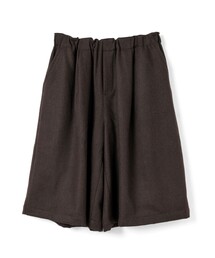 mizuiro ind ウールワイドハーフパンツ