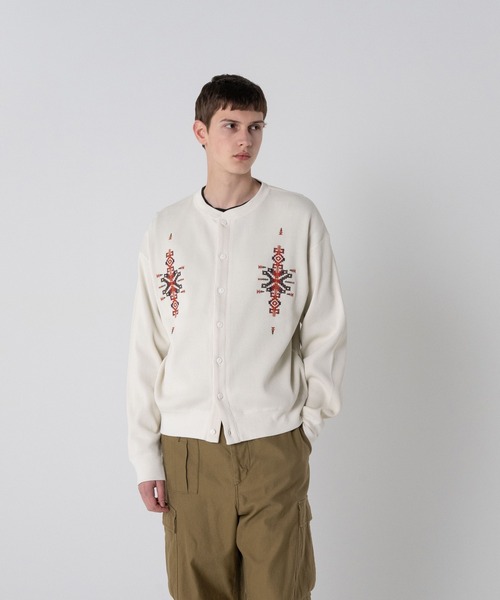 PENDLETON(ペンドルトン)の「コットンサーマル 刺繍カーディガン(カーディガン/ボレロ・メンズ・チャコールグレー/ブラック/Cobalt・LARGE/X-LARGE/SMALL/MEDIUM)」の1枚目の写真