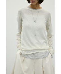 シアースキンニットトップ