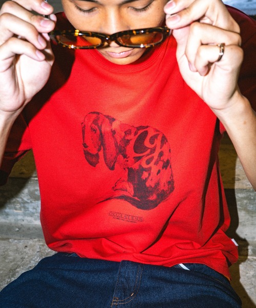 Chocolate Jesus （チョコレートジーザス ）の「HUSH SS TEE（Tシャツ/カットソー・メンズ・ホワイト/アッシュ/レッド・SMALL/LARGE/MEDIUM/X-LARGE）」の9枚目の写真