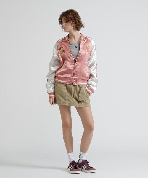 AVIREX(アヴィレックス)の「《NAVAL COLLECTION》QUILTING SUKA JACKET"CB'S"(スカジャン・レディース・ピンク・F)」の3枚目の写真