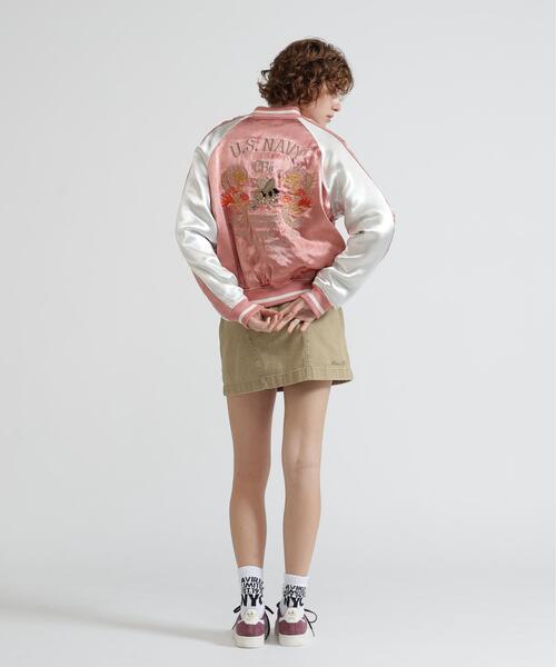 AVIREX(アヴィレックス)の「《NAVAL COLLECTION》QUILTING SUKA JACKET"CB'S"(スカジャン・レディース・ピンク・F)」の5枚目の写真