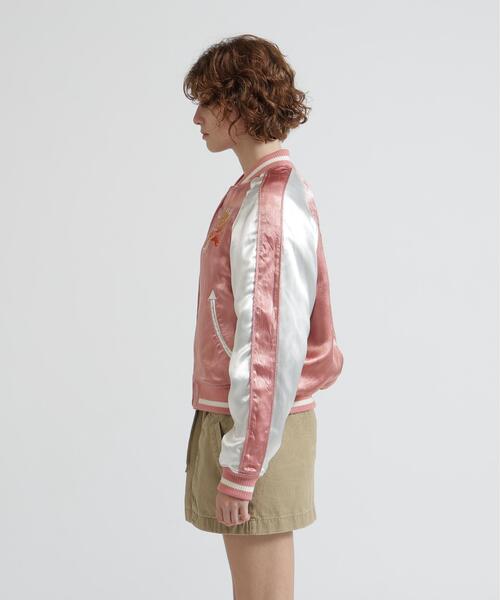 AVIREX(アヴィレックス)の「《NAVAL COLLECTION》QUILTING SUKA JACKET"CB'S"(スカジャン・レディース・ピンク・F)」の6枚目の写真