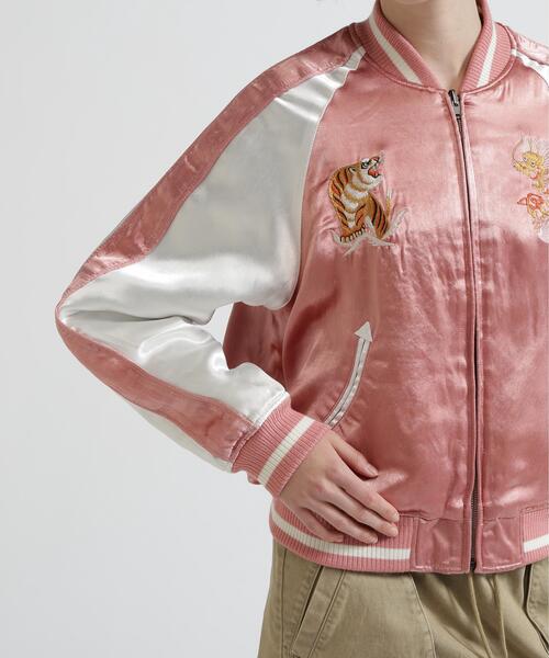 AVIREX(アヴィレックス)の「《NAVAL COLLECTION》QUILTING SUKA JACKET"CB'S"(スカジャン・レディース・ピンク・F)」の9枚目の写真