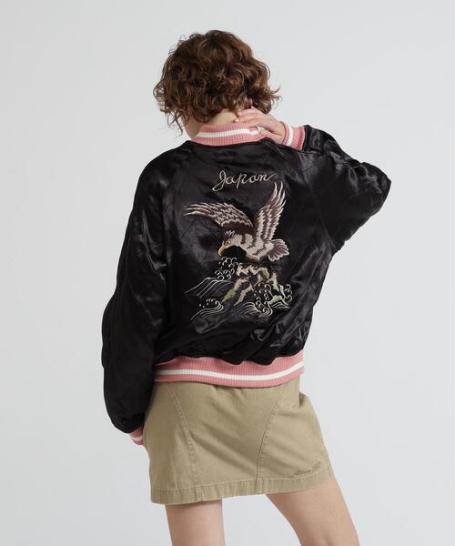 AVIREX(アヴィレックス)の「《NAVAL COLLECTION》QUILTING SUKA JACKET"CB'S"(スカジャン・レディース・ピンク・F)」の12枚目の写真