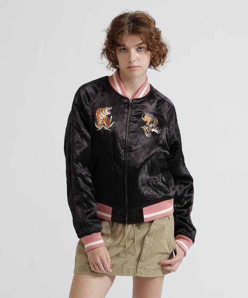AVIREX(アヴィレックス)の「《NAVAL COLLECTION》QUILTING SUKA JACKET"CB'S"(スカジャン・レディース・ピンク・F)」の13枚目の写真