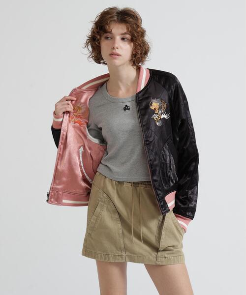 AVIREX(アヴィレックス)の「《NAVAL COLLECTION》QUILTING SUKA JACKET"CB'S"(スカジャン・レディース・ピンク・F)」の14枚目の写真
