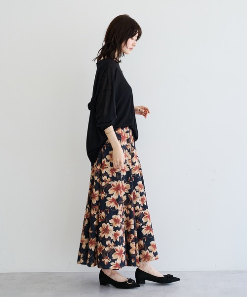 YECCA VECCA(イェッカヴェッカ)の「シアーニットプルオーバー(ニット/セーター・レディース・ブラウン/ブラック/ライトベージュ・FREE)」の20枚目の写真
