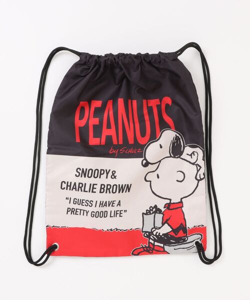 PEANUTS(ピーナッツ)の「PEANUTSナップザック(バックパック/リュック・レディース・パープル/ライトグリーン/ブルー/オレンジ/ブラウン/レッド・FREE)」の5枚目の写真