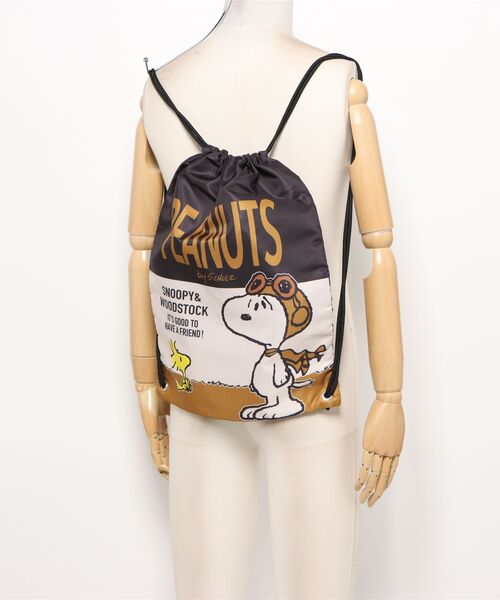 PEANUTS(ピーナッツ)の「PEANUTSナップザック(バックパック/リュック・レディース・パープル/ライトグリーン/ブルー/オレンジ/ブラウン/レッド・FREE)」の10枚目の写真
