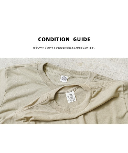 MILITARY(ミリタリー)の「実物 新品 デッドストック 米軍 MOISTURE WICKING Tシャツ SAND【1パック】MADE IN USA(Tシャツ/カットソー・メンズ・サンドベージュ・MEDIUM/LARGE)」の10枚目の写真