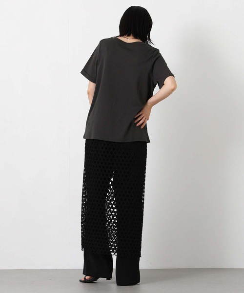 Gready Brilliant(グレディブリリアン)の「トリケアフロッキーロゴTシャツ(Tシャツ/カットソー・レディース・ホワイト/チャコールグレー・38)」の19枚目の写真