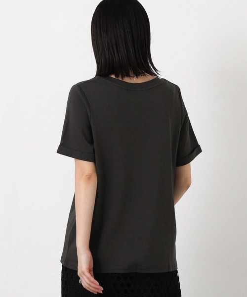 Gready Brilliant(グレディブリリアン)の「トリケアフロッキーロゴTシャツ(Tシャツ/カットソー・レディース・ホワイト/チャコールグレー・38)」の13枚目の写真