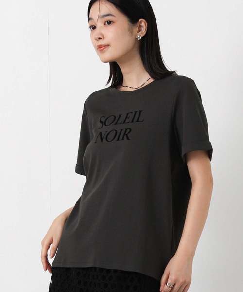 Gready Brilliant(グレディブリリアン)の「トリケアフロッキーロゴTシャツ(Tシャツ/カットソー・レディース・ホワイト/チャコールグレー・38)」の7枚目の写真