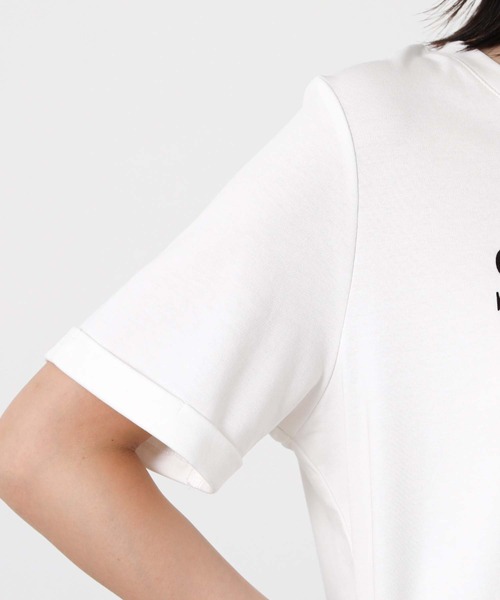 Gready Brilliant(グレディブリリアン)の「トリケアフロッキーロゴTシャツ(Tシャツ/カットソー・レディース・ホワイト/チャコールグレー・38)」の3枚目の写真