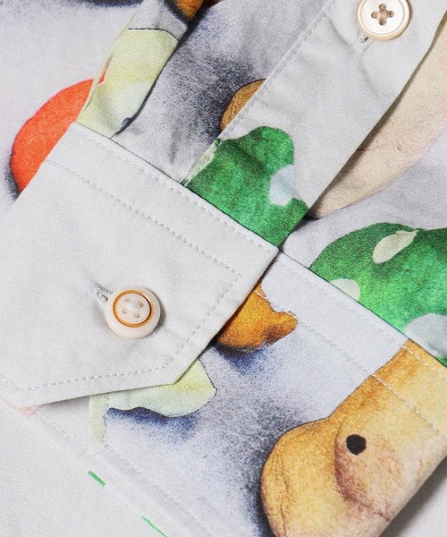 PS Paul Smith(ピーエスポールスミス)の「"Clay Figure" プリントシャツ / 262309 A203(シャツ/ブラウス・メンズ・ホワイト・LARGE/X-LARGE/SMALL/MEDIUM)」の4枚目の写真