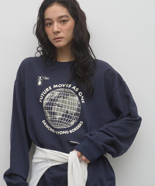 CIAOPANIC TYPY（チャオパニックティピー）の「【ZOZO限定】【UNISEX】グローブプリントスウェット（スウェット・レディース・ブラウン/チャコールグレー/ネイビー/グレー・MEDIUM/LARGE）」の4枚目の写真