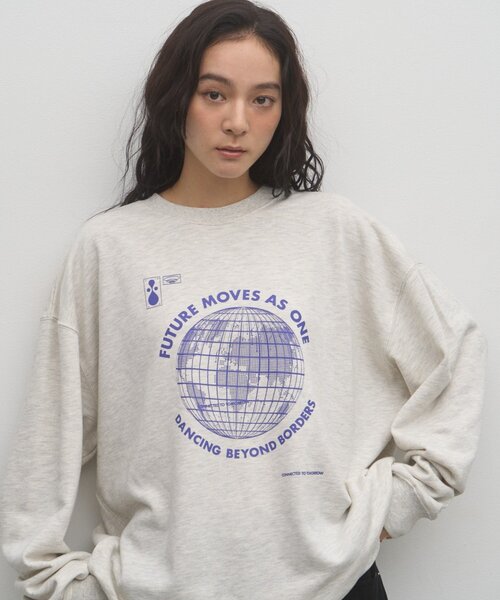 CIAOPANIC TYPY（チャオパニックティピー）の「【ZOZO限定】【UNISEX】グローブプリントスウェット（スウェット・レディース・ブラウン/チャコールグレー/ネイビー/グレー・MEDIUM/LARGE）」の8枚目の写真