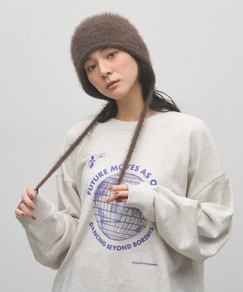 CIAOPANIC TYPY（チャオパニックティピー）の「【ZOZO限定】【UNISEX】グローブプリントスウェット（スウェット・レディース・ブラウン/チャコールグレー/ネイビー/グレー・MEDIUM/LARGE）」の12枚目の写真