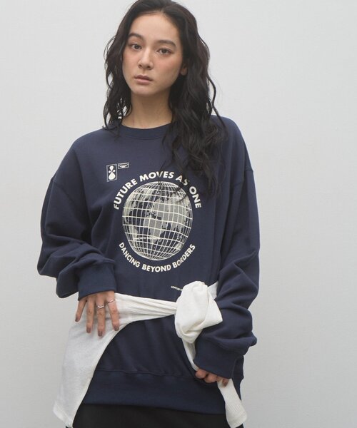 CIAOPANIC TYPY（チャオパニックティピー）の「【ZOZO限定】【UNISEX】グローブプリントスウェット（スウェット・レディース・ブラウン/チャコールグレー/ネイビー/グレー・MEDIUM/LARGE）」の17枚目の写真
