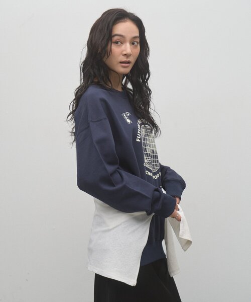 CIAOPANIC TYPY（チャオパニックティピー）の「【ZOZO限定】【UNISEX】グローブプリントスウェット（スウェット・レディース・ブラウン/チャコールグレー/ネイビー/グレー・MEDIUM/LARGE）」の18枚目の写真