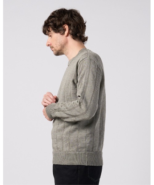 wjk(ダヴルジェイケイ)の「GIMA stripe knit pull-over(ニット/セーター・メンズ・ピンク/グレー/ブラック・X-LARGE/SMALL/LARGE/MEDIUM)」の6枚目の写真