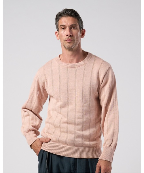 wjk(ダヴルジェイケイ)の「GIMA stripe knit pull-over(ニット/セーター・メンズ・ピンク/グレー/ブラック・X-LARGE/SMALL/LARGE/MEDIUM)」の10枚目の写真