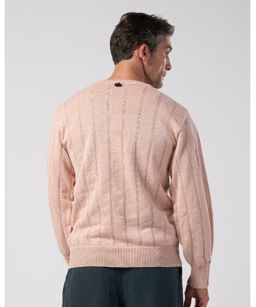wjk(ダヴルジェイケイ)の「GIMA stripe knit pull-over(ニット/セーター・メンズ・ピンク/グレー/ブラック・X-LARGE/SMALL/LARGE/MEDIUM)」の12枚目の写真