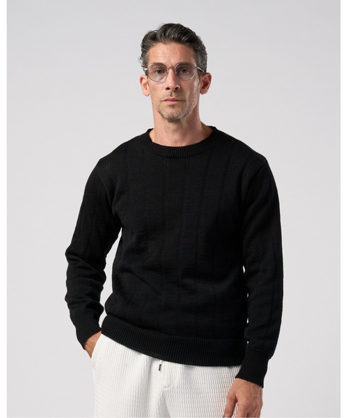 wjk(ダヴルジェイケイ)の「GIMA stripe knit pull-over(ニット/セーター・メンズ・ピンク/グレー/ブラック・X-LARGE/SMALL/LARGE/MEDIUM)」の14枚目の写真