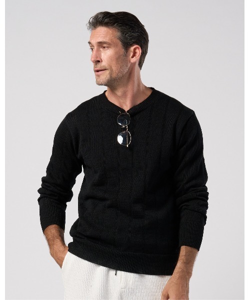 wjk(ダヴルジェイケイ)の「GIMA stripe knit pull-over(ニット/セーター・メンズ・ピンク/グレー/ブラック・X-LARGE/SMALL/LARGE/MEDIUM)」の17枚目の写真