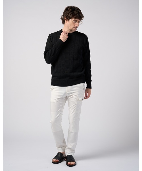 wjk(ダヴルジェイケイ)の「GIMA stripe knit pull-over(ニット/セーター・メンズ・ピンク/グレー/ブラック・X-LARGE/SMALL/LARGE/MEDIUM)」の22枚目の写真