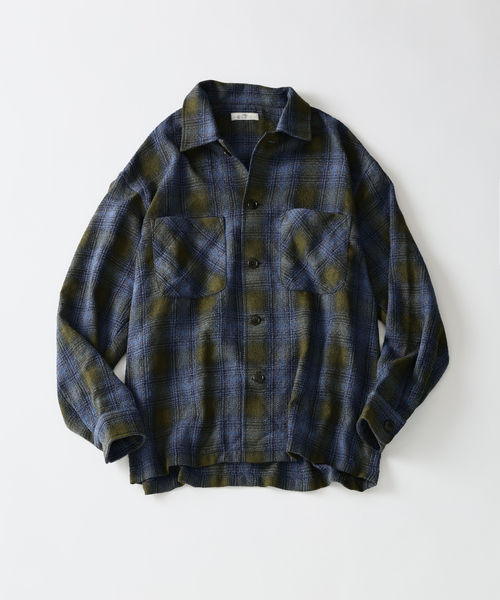 JOURNAL STANDARD relume(ジャーナルスタンダード レリューム)の「リング オンブレ チェックシャツ(シャツ/ブラウス・メンズ・ブラック/アイボリー/カーキ・MEDIUM/LARGE)」の16枚目の写真