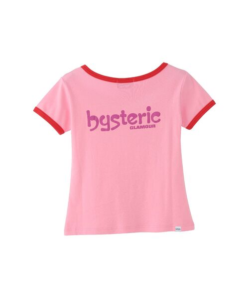 HYSTERIC GLAMOUR（ヒステリックグラマー）の「EMA/LAZY MUSHROOM チビTシャツ（Tシャツ/カットソー・レディース・ピンク/ブルー・FREE）」の3枚目の写真