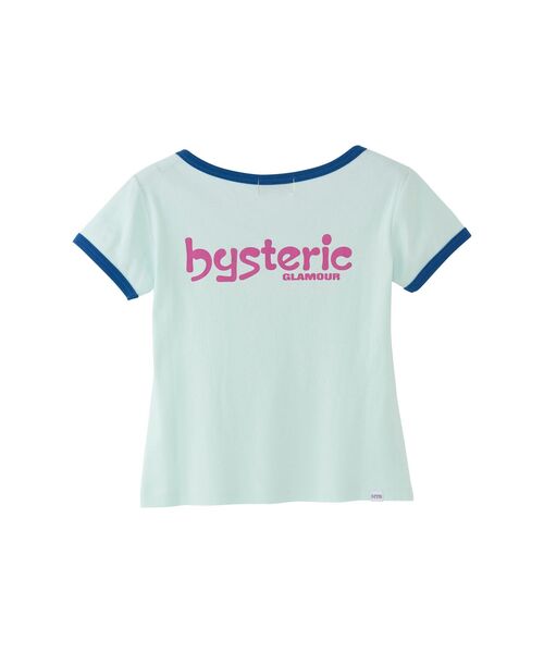 HYSTERIC GLAMOUR（ヒステリックグラマー）の「EMA/LAZY MUSHROOM チビTシャツ（Tシャツ/カットソー・レディース・ピンク/ブルー・FREE）」の4枚目の写真