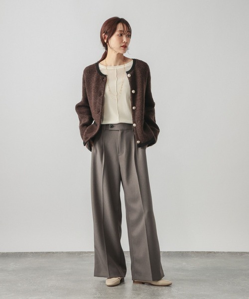 GLOBAL WORK(グローバルワーク)の「チュールフロッキー2WAYプルオーバー/1046122(Tシャツ/カットソー・レディース・ライトグレー/ブラック/アイボリー・MEDIUM/LARGE)」の12枚目の写真