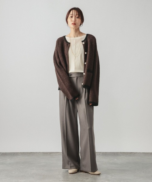 GLOBAL WORK(グローバルワーク)の「チュールフロッキー2WAYプルオーバー/1046122(Tシャツ/カットソー・レディース・ライトグレー/ブラック/アイボリー・MEDIUM/LARGE)」の13枚目の写真