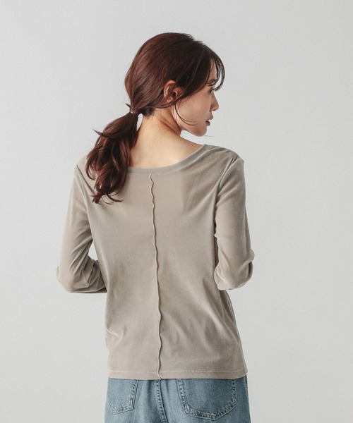 GLOBAL WORK(グローバルワーク)の「チュールフロッキー2WAYプルオーバー/1046122(Tシャツ/カットソー・レディース・ライトグレー/ブラック/アイボリー・MEDIUM/LARGE)」の11枚目の写真