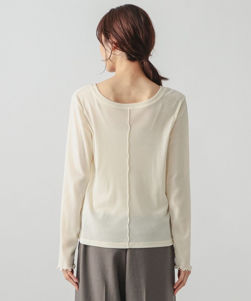 GLOBAL WORK(グローバルワーク)の「チュールフロッキー2WAYプルオーバー/1046122(Tシャツ/カットソー・レディース・ライトグレー/ブラック/アイボリー・MEDIUM/LARGE)」の18枚目の写真
