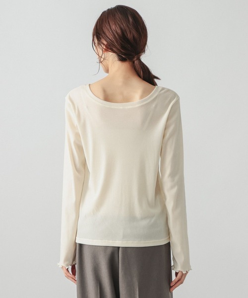 GLOBAL WORK(グローバルワーク)の「チュールフロッキー2WAYプルオーバー/1046122(Tシャツ/カットソー・レディース・ライトグレー/ブラック/アイボリー・MEDIUM/LARGE)」の20枚目の写真