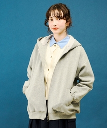 pom ponette junior（ポンポネットジュニア）の「【130cmあり】ダブルジップダンボールパーカ（パーカー）」