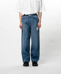 【in・stru(men-tal)./ インストールメンタル】HARD WASHED SELVAGE DENIM BAGGY PANTS