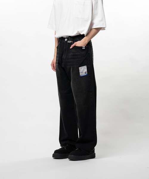 In・stru(men-tal).（インストルメンタル）の「【in・stru(men-tal)./ インストールメンタル】HARD WASHED SELVAGE DENIM BAGGY PANTS（デニムパンツ・メンズ・ブラック/インディゴブルー・44/46）」の3枚目の写真