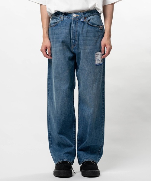 In・stru(men-tal).（インストルメンタル）の「【in・stru(men-tal)./ インストールメンタル】HARD WASHED SELVAGE DENIM BAGGY PANTS（デニムパンツ・メンズ・ブラック/インディゴブルー・44/46）」の7枚目の写真